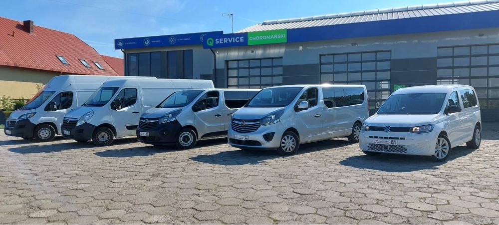 Wynajem busa osobowego 9 osób Vivaro Trafic