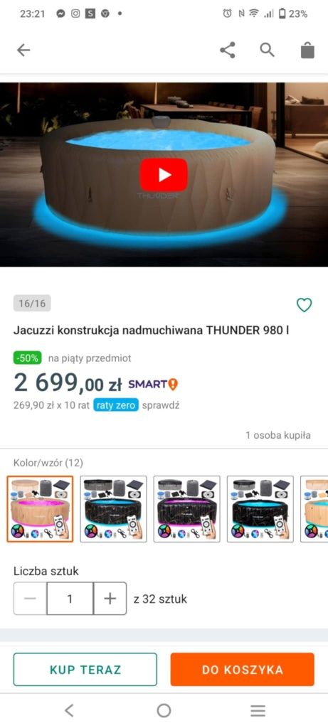 jaquzzi  dla dzieci i dorosłych
