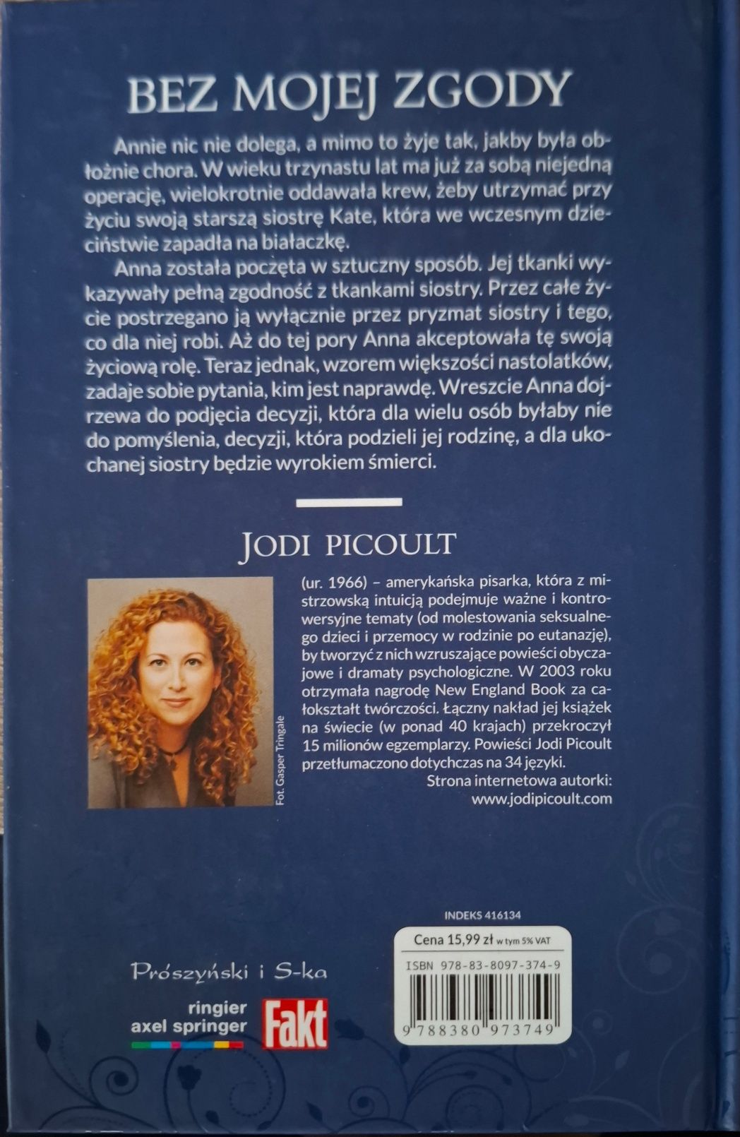 Książka Jodi Picoult Bez mojej zgody