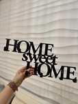 Wieszkak na ubrania ścienny napis Home sweet home