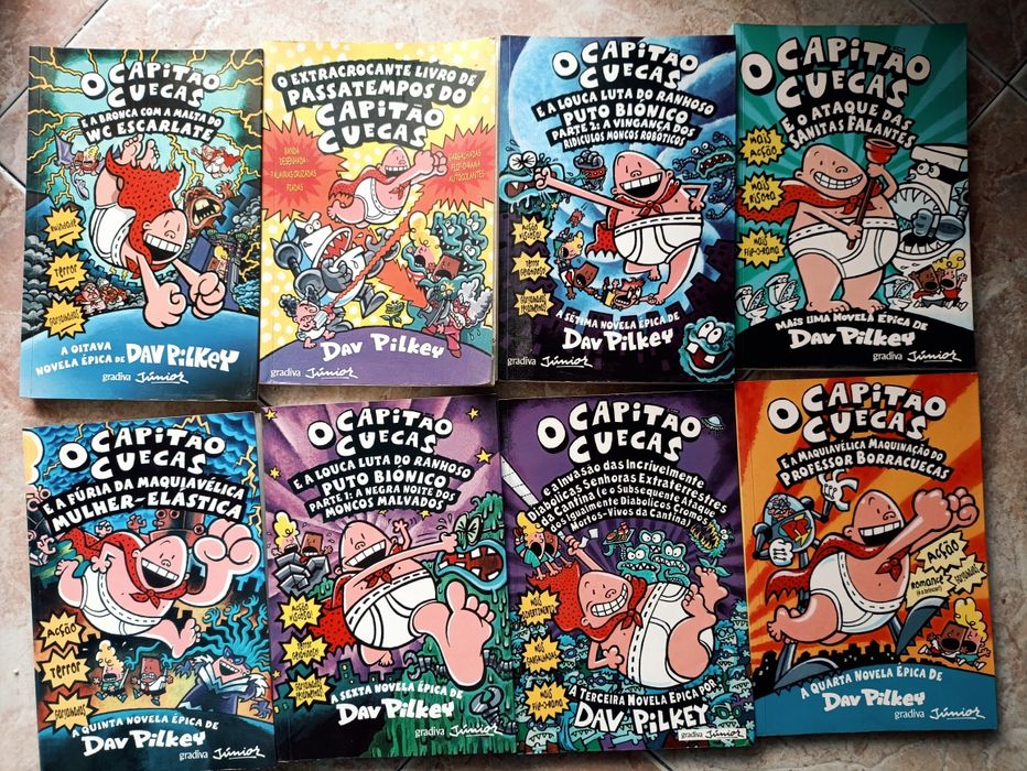 Conjunto de livros O Capitão Cuecas