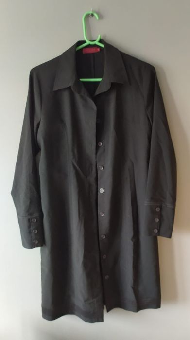 Czarna rozpinana tunika/sukienka