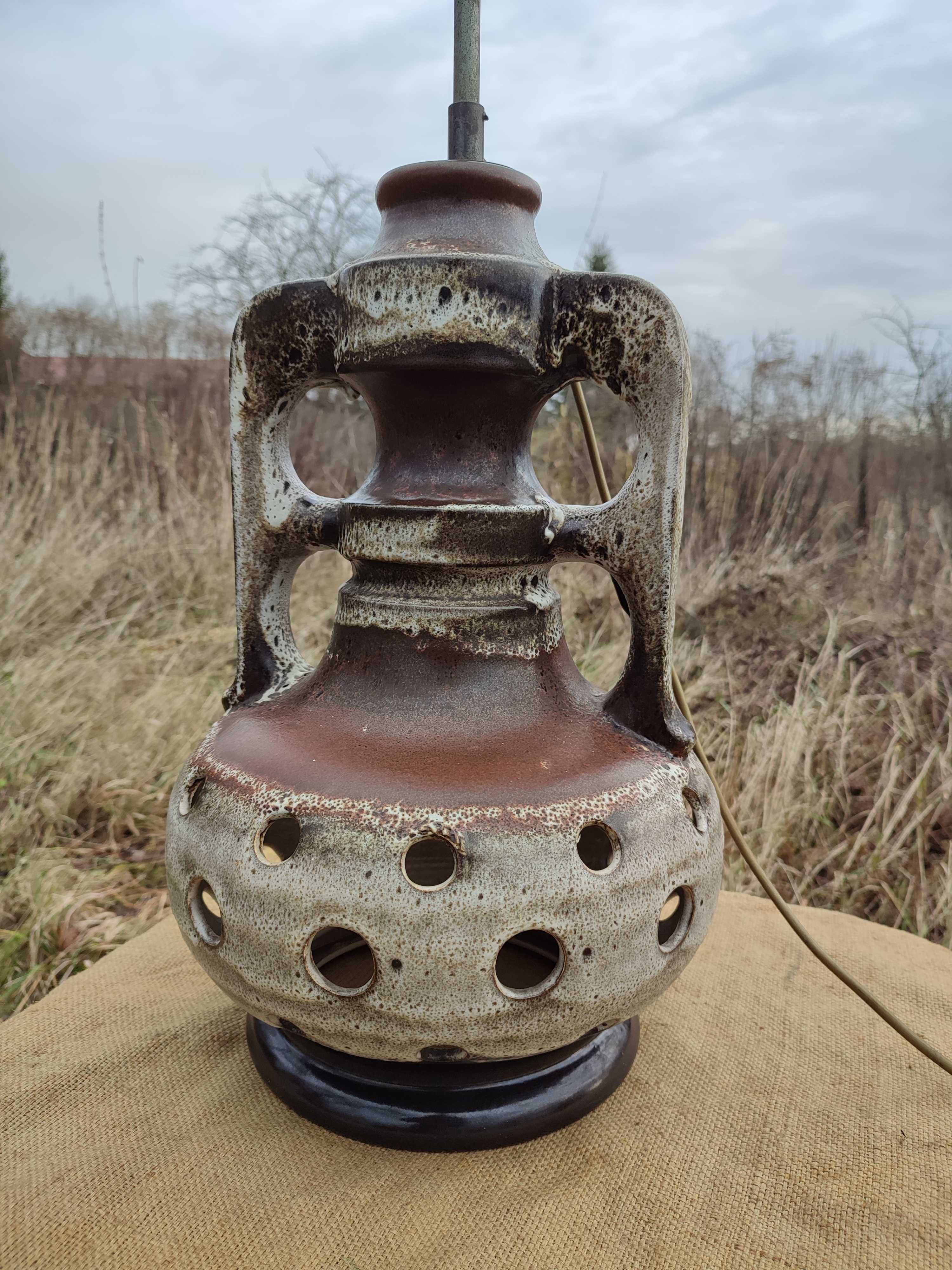 Ceramiczna lampa fat lava Niemcy  W-Germany nr 2