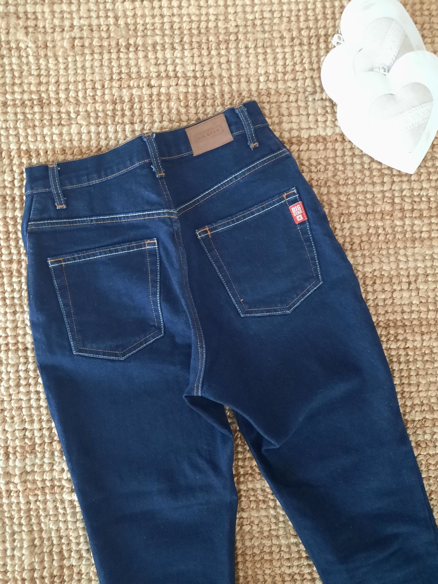 Jeansowe spodnie typu mom fit Big Star - r. XS