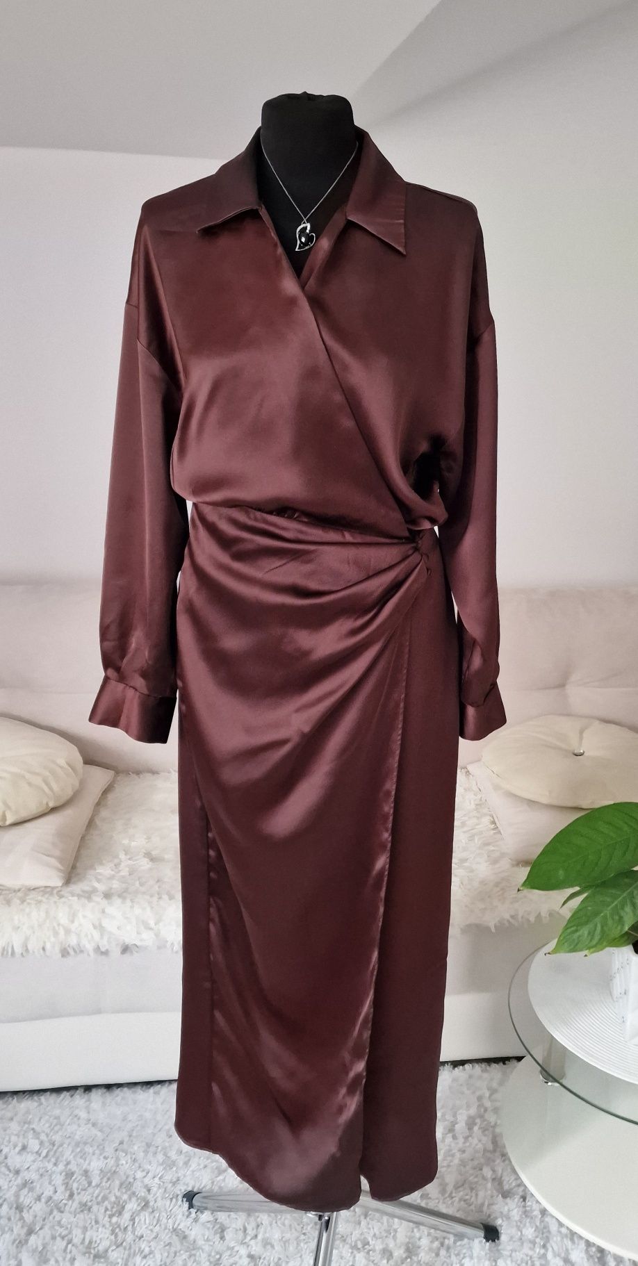 Sukienka satynowa"Zara".