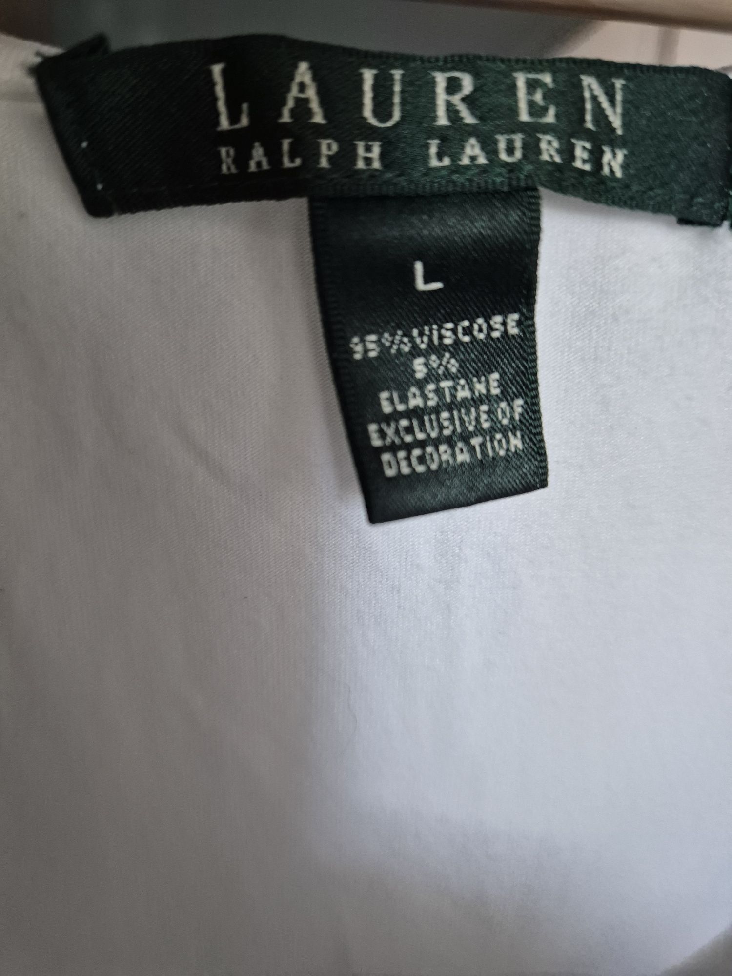 Bluzka Ralph Lauren  R.L biała