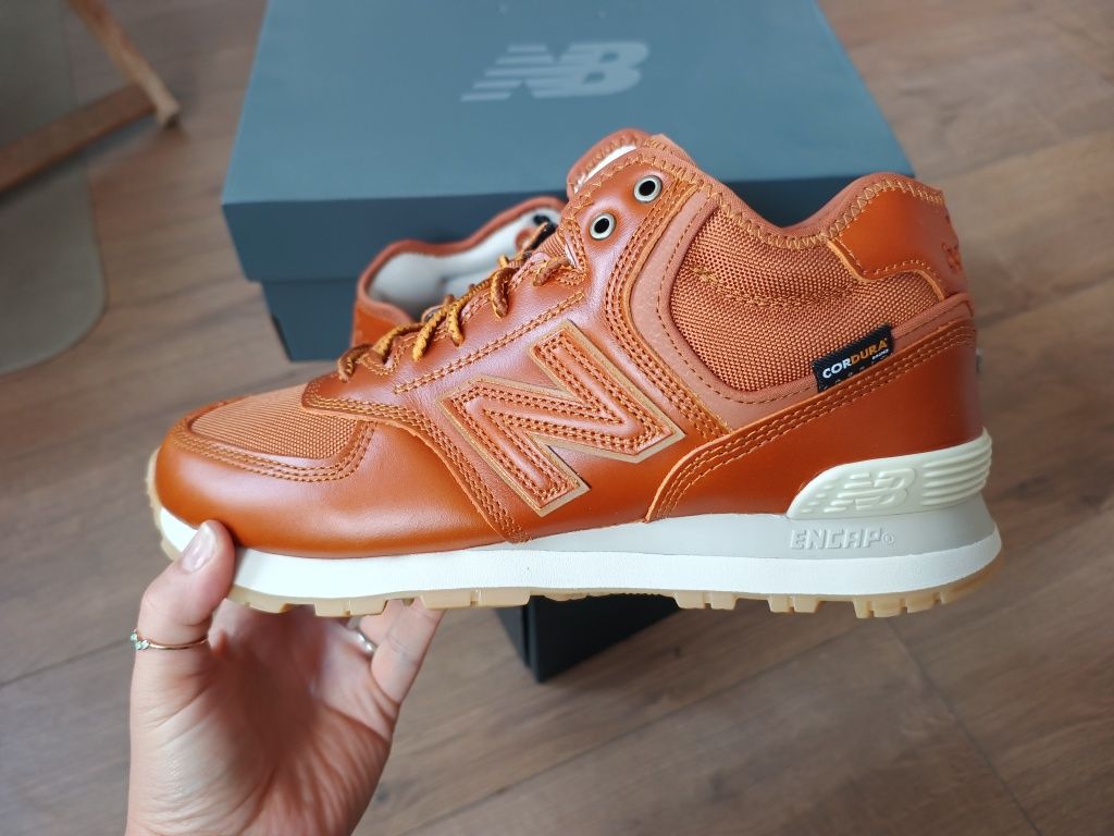 Nowe New Balance buty męskie 42.5 U574HBB wysokie Sneakersy Brąz retro