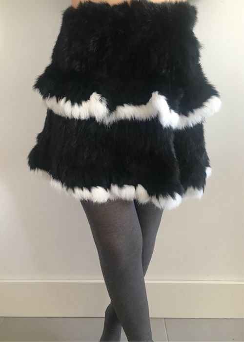 Minisaia pele de coelho em tamanho M/S