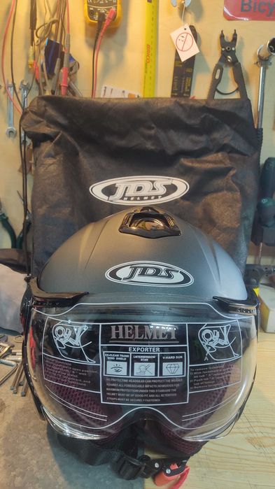 Capacete Scooter/Moto lentes duplas - NOVO