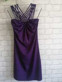 Sukienka nowa fioletowa S 36