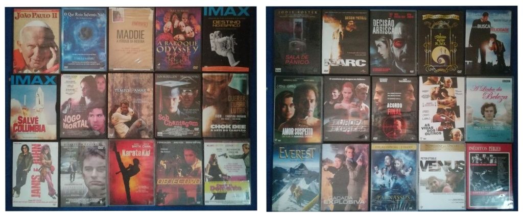 Lote 220 DVD's artes marciais / ação / comédia / western (Lote 2)