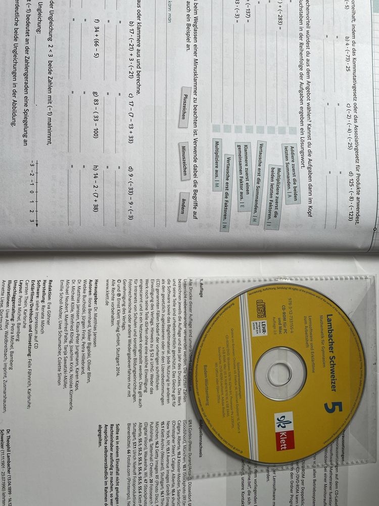 Manual escolar em língua alemã - inclui CD - matemática