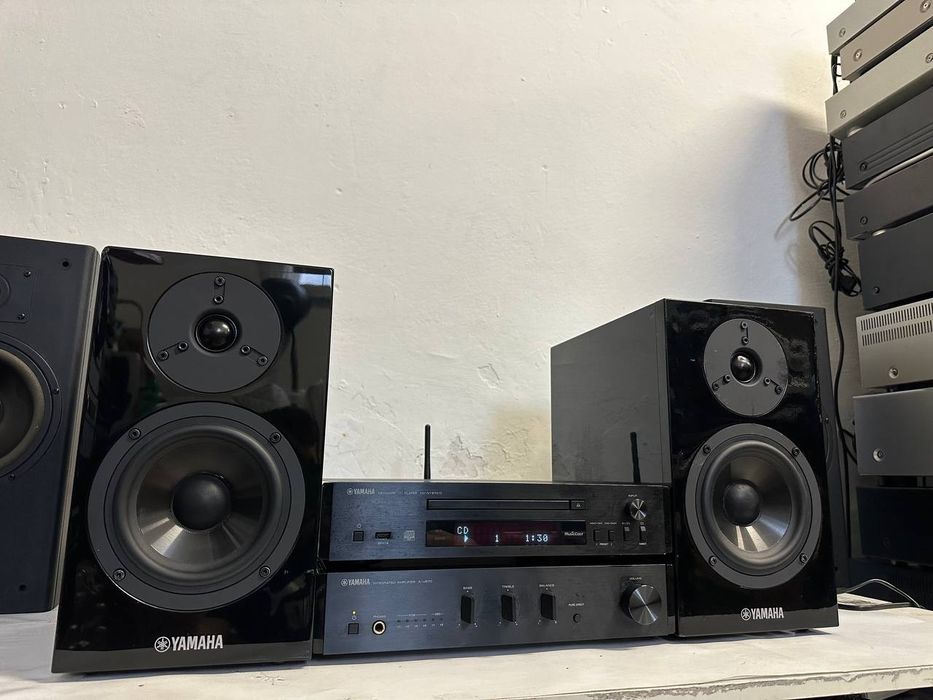Wi-Fi 2 Wzmacniacz/CD Wege Bassreflex Kompaktbox Yamaha A-U670,CD-NT67