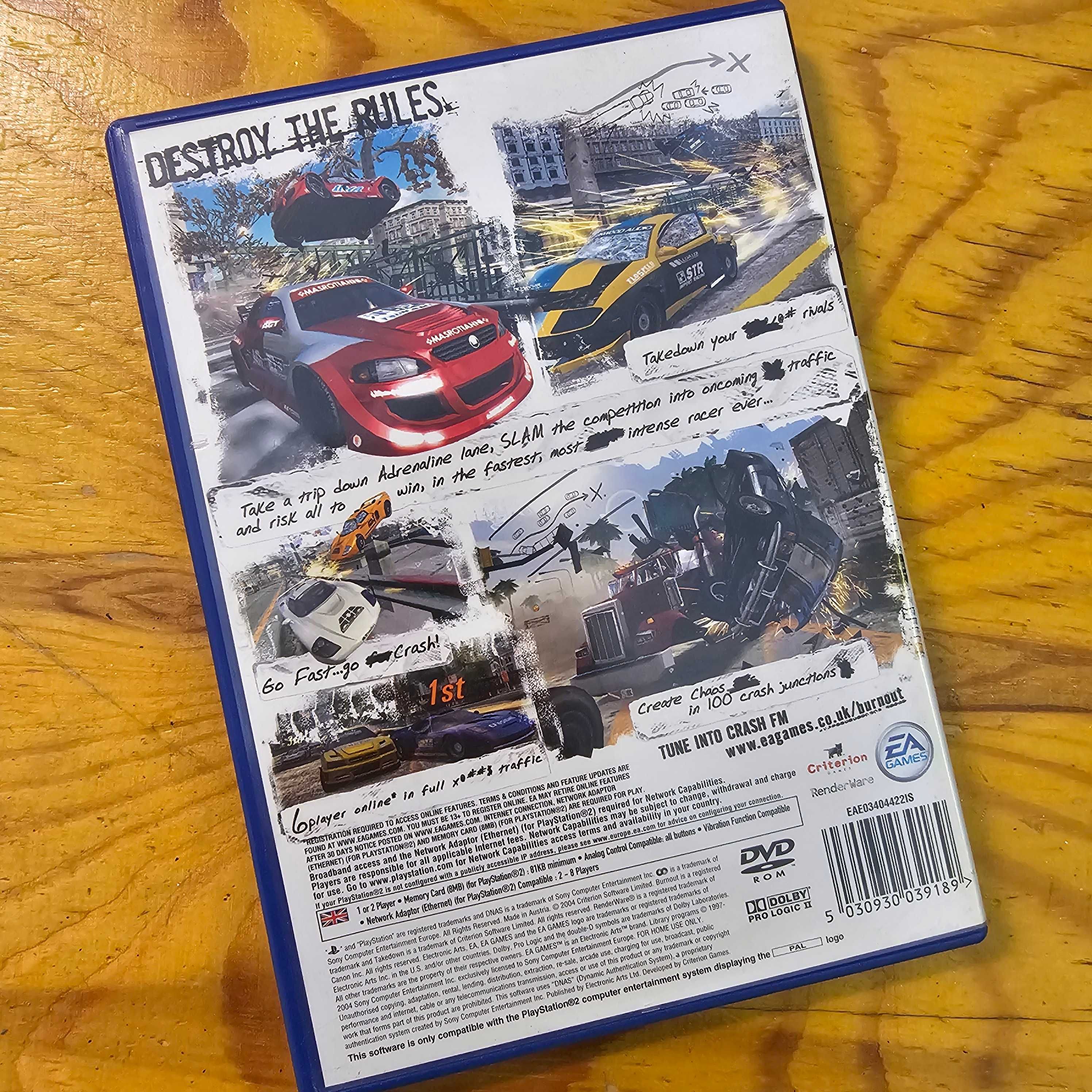 BURNOUT 3 TAKEDOWN PlayStation 2 PS2 Komplet Stan Bardzo Dobry 8/10