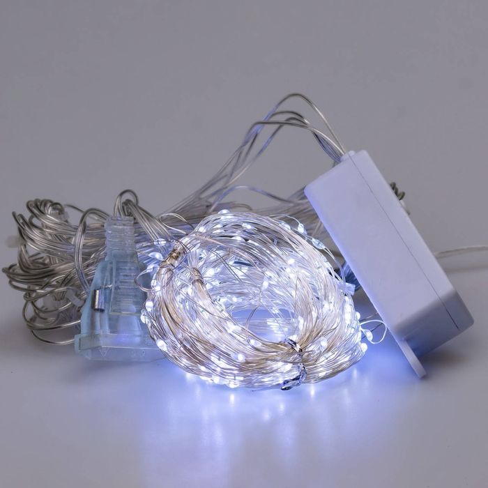 Гірлянда штора роса 3х3 на 200 Led лампочок на мідному проводі