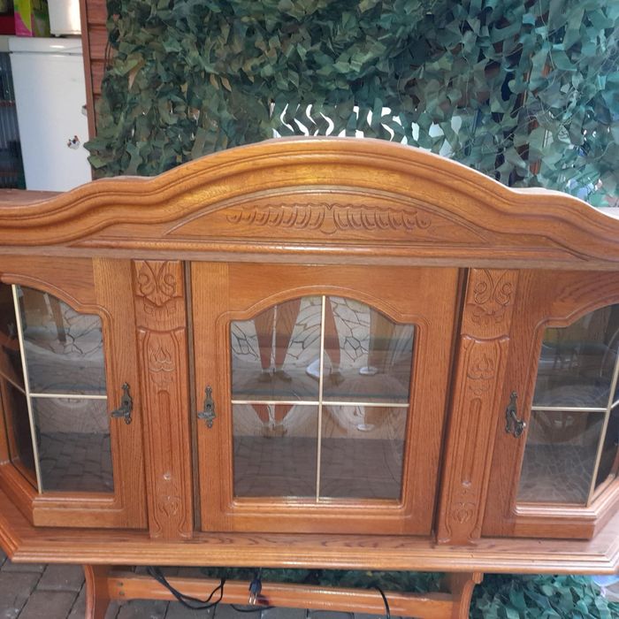 Witryna wisząca dębowa