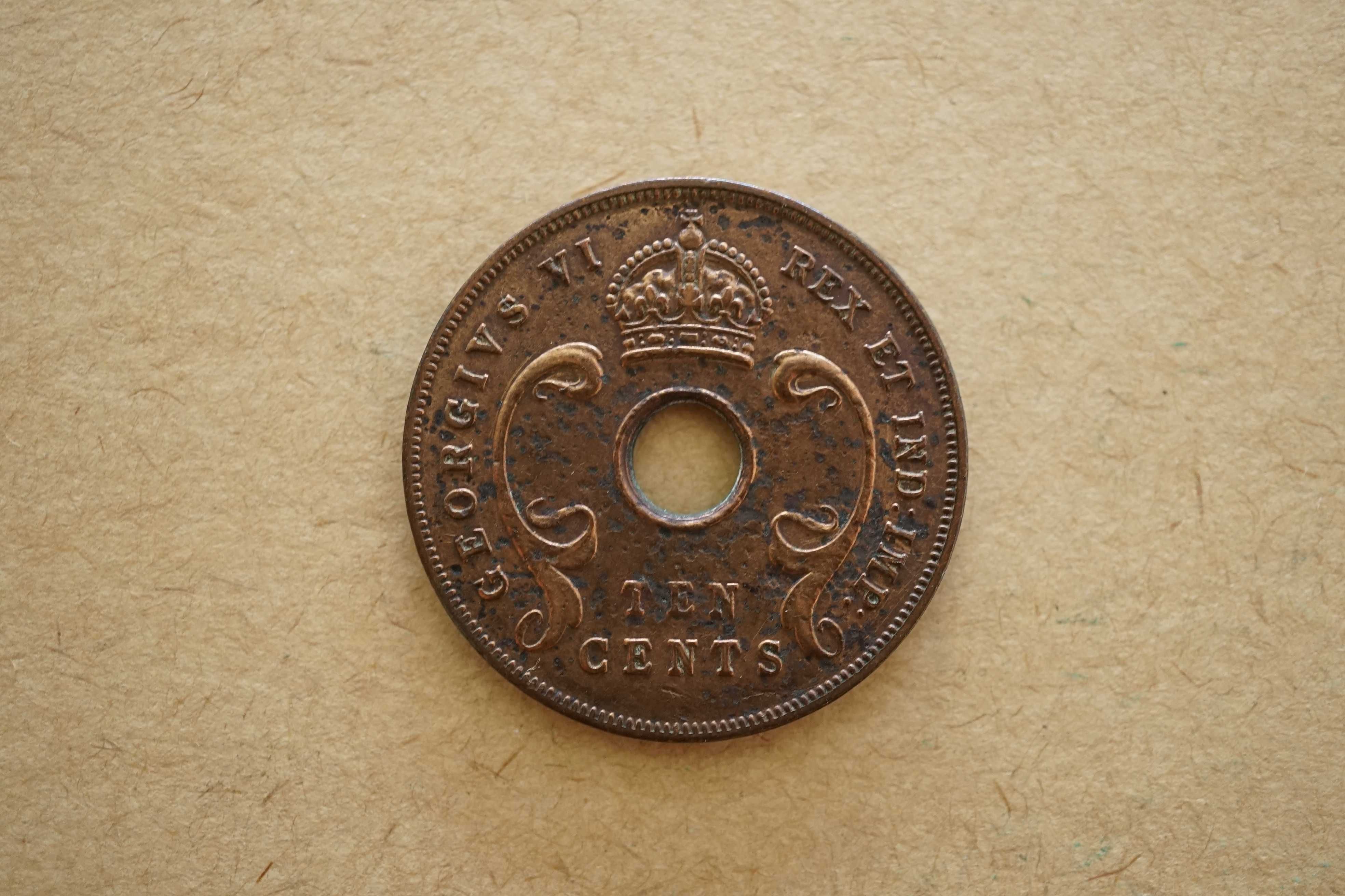Lote 4 Moedas de 10 centavos 1936 e 37, 5 centavos 1942 e 46
