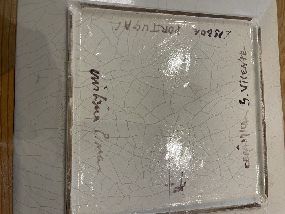 Prato traveça ceramica pintado a mão