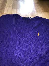 Fioletowy sweter Ralph Lauren