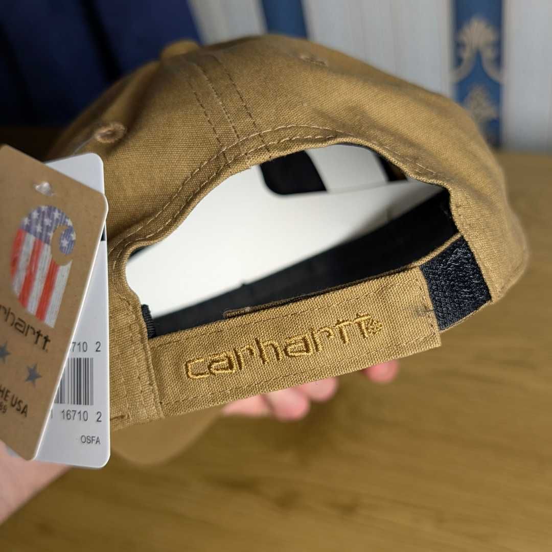 Коричнева кепка Carhartt, кепка кархарт, бейсболка кархарт, бавовна