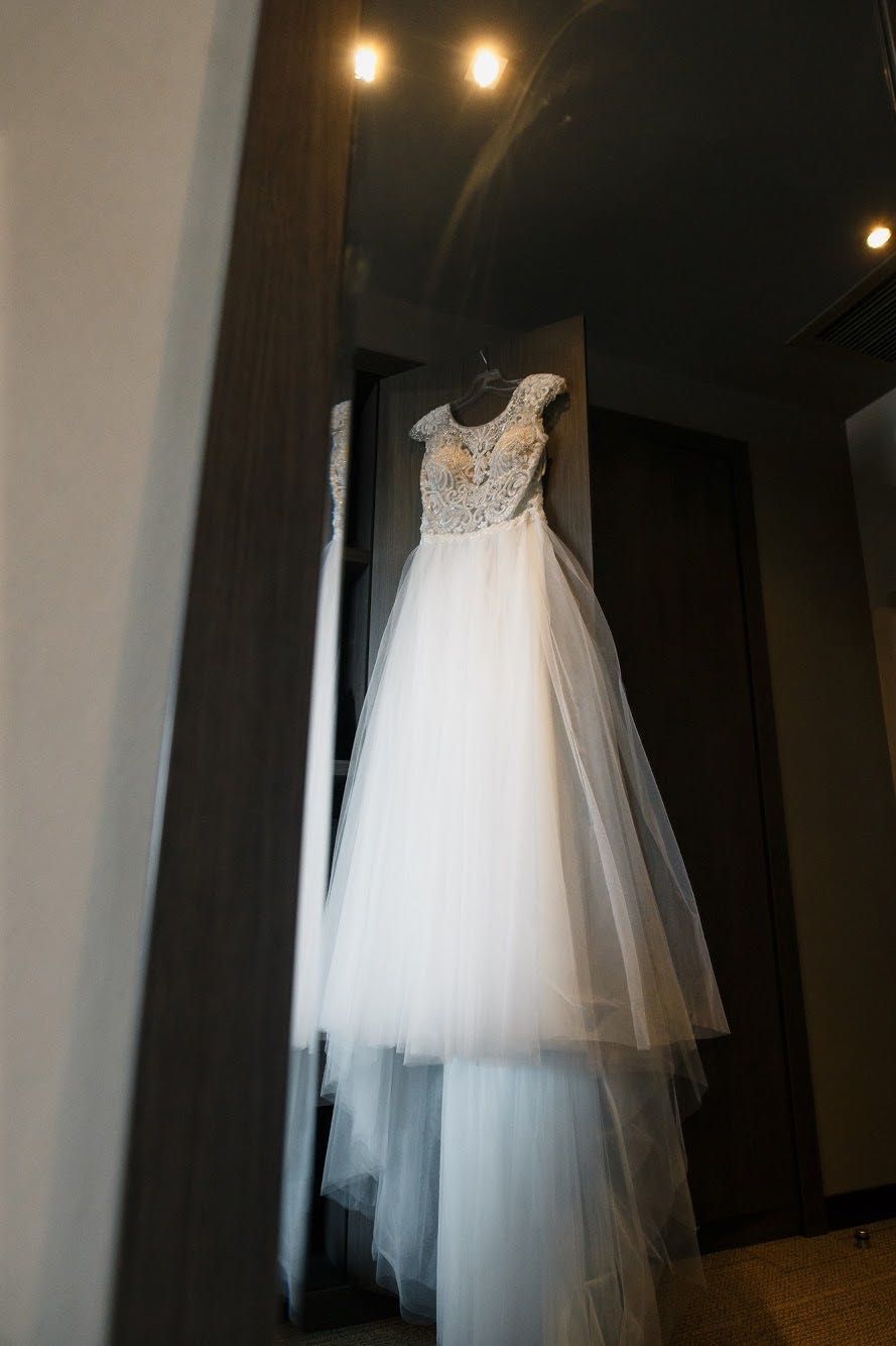 Piękna włoska suknia ślubna