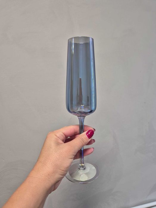 Набір келехів для вина синього кольору 6 шт