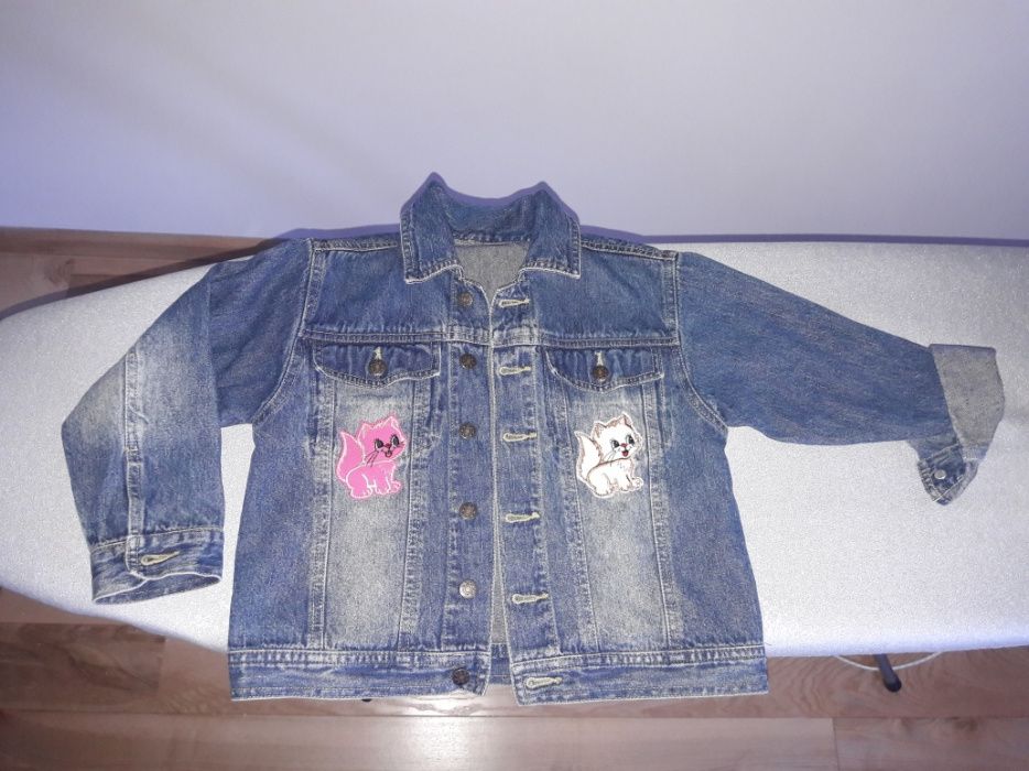 Kurtka kurteczka jeans dla dziewczynki 4-5 lat