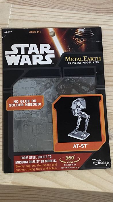 Конструктор збірна модель Star Wars Metal Earth AT-ST