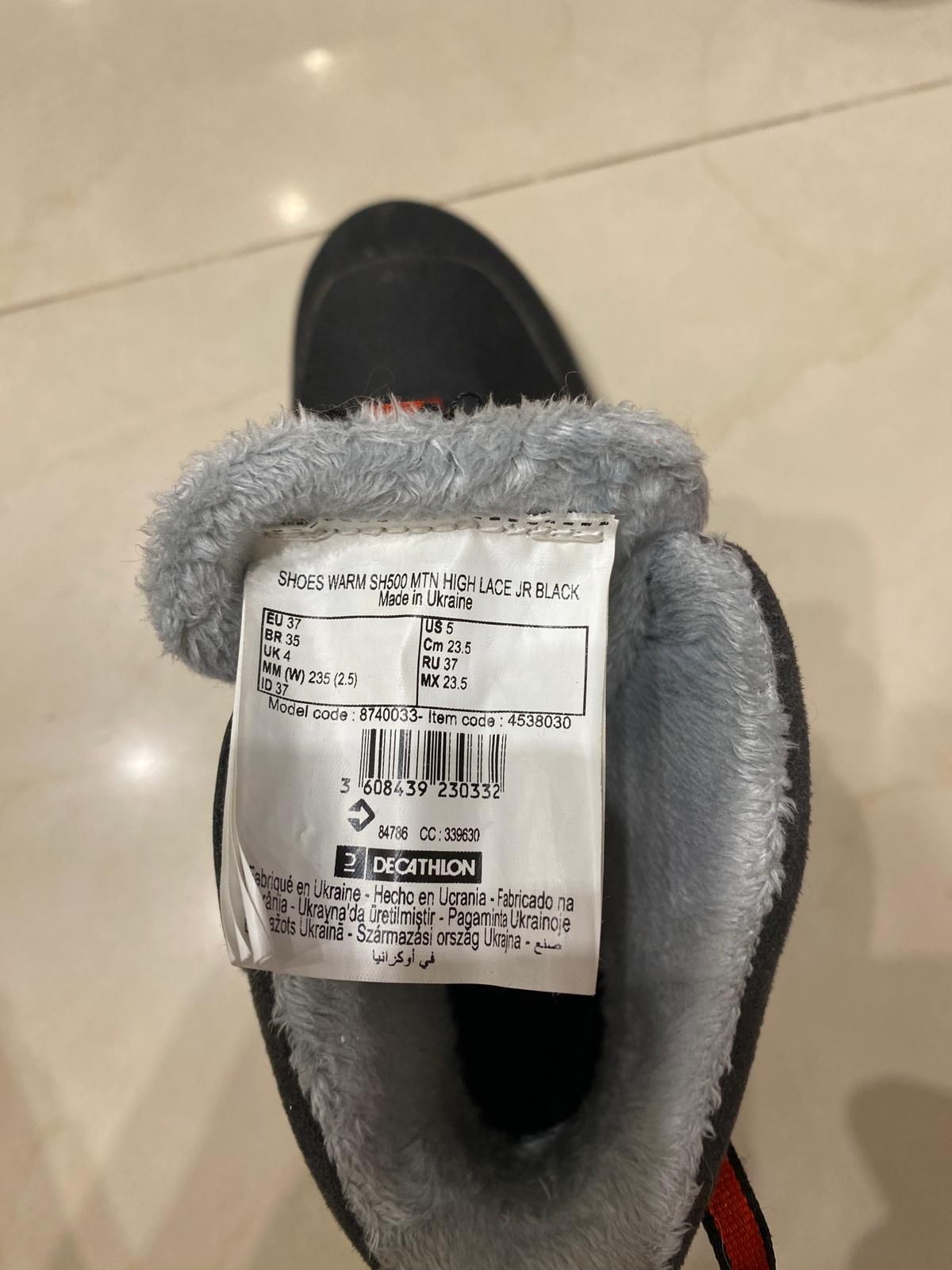 Buty zimowe, wodoodporne Quechua Decathlon 37