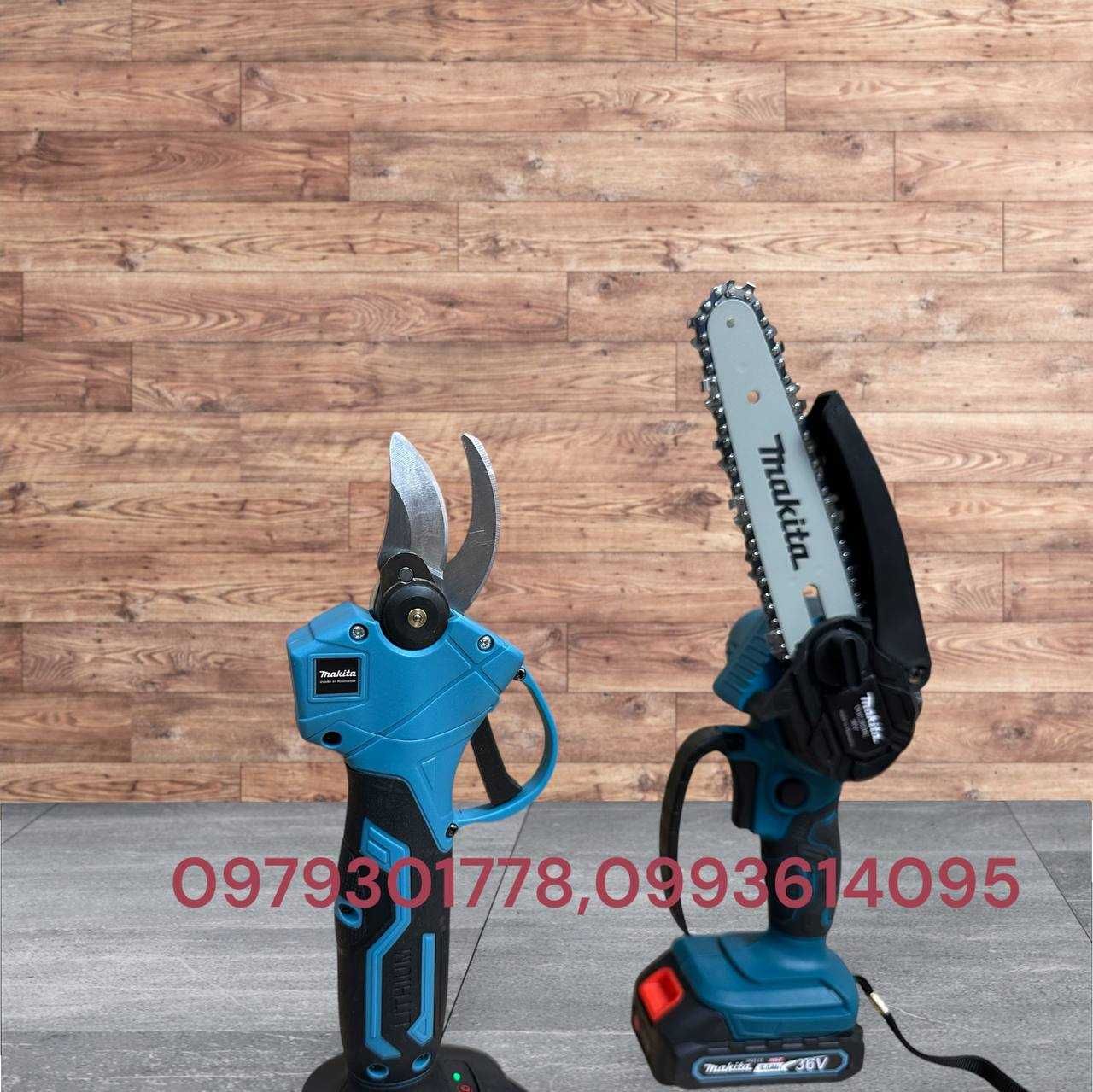 Makita 2/1 Садовий секатор з екратором DMT65 BL + міні пила DUC365 BL