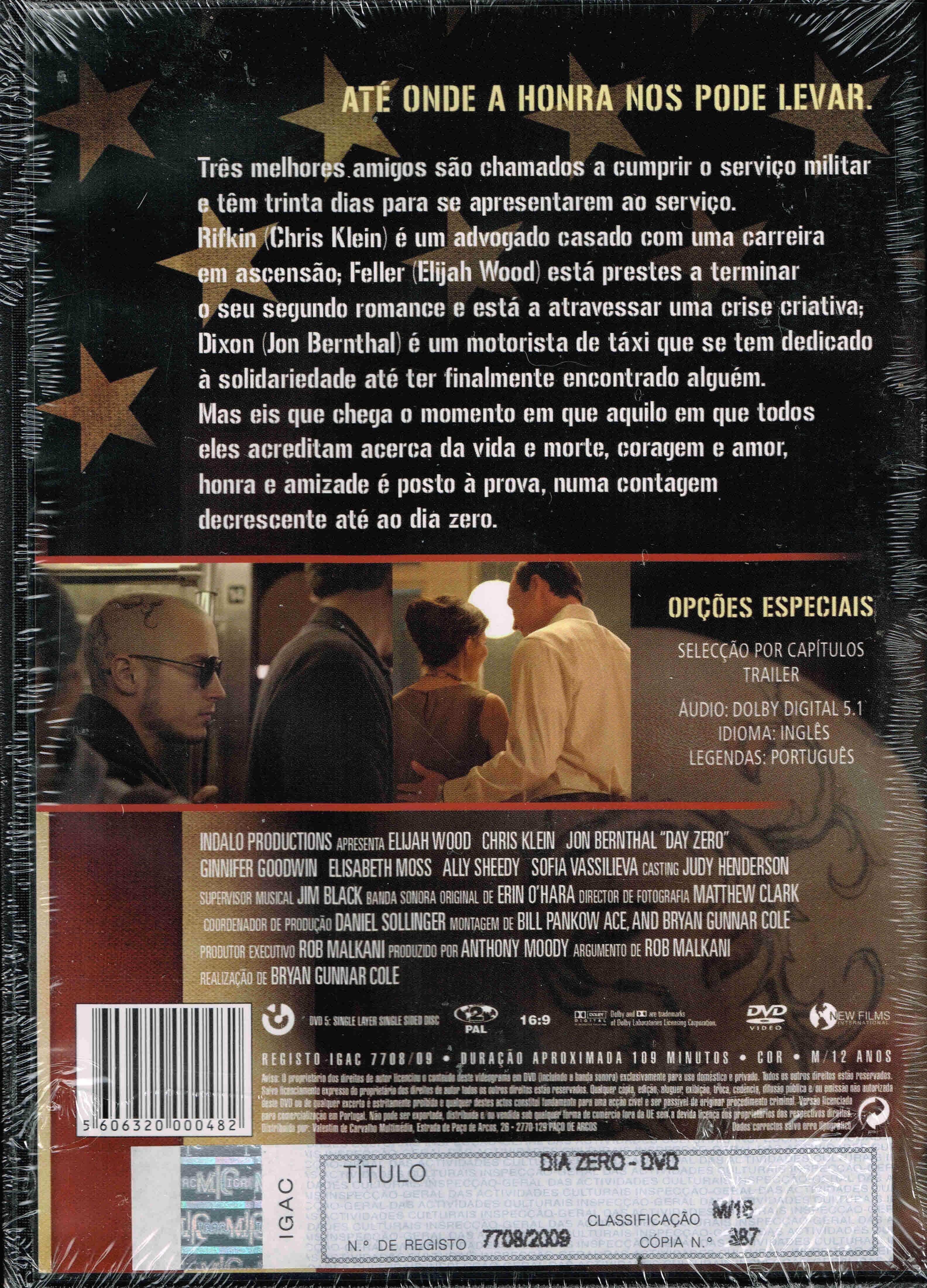 Filme em DVD: Dia Zero (com Elijah Wood) - NOVO! SELADO!