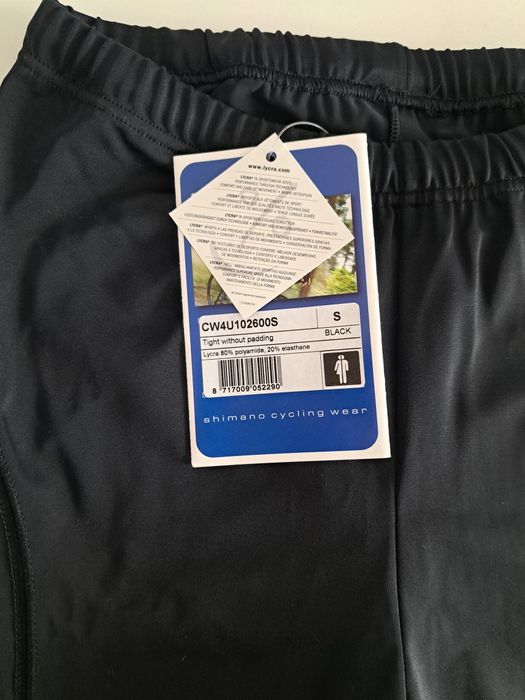 Spodnie/ getry rowerowe bez wkładki unisex SHIMANO - rozmiar S - nowe