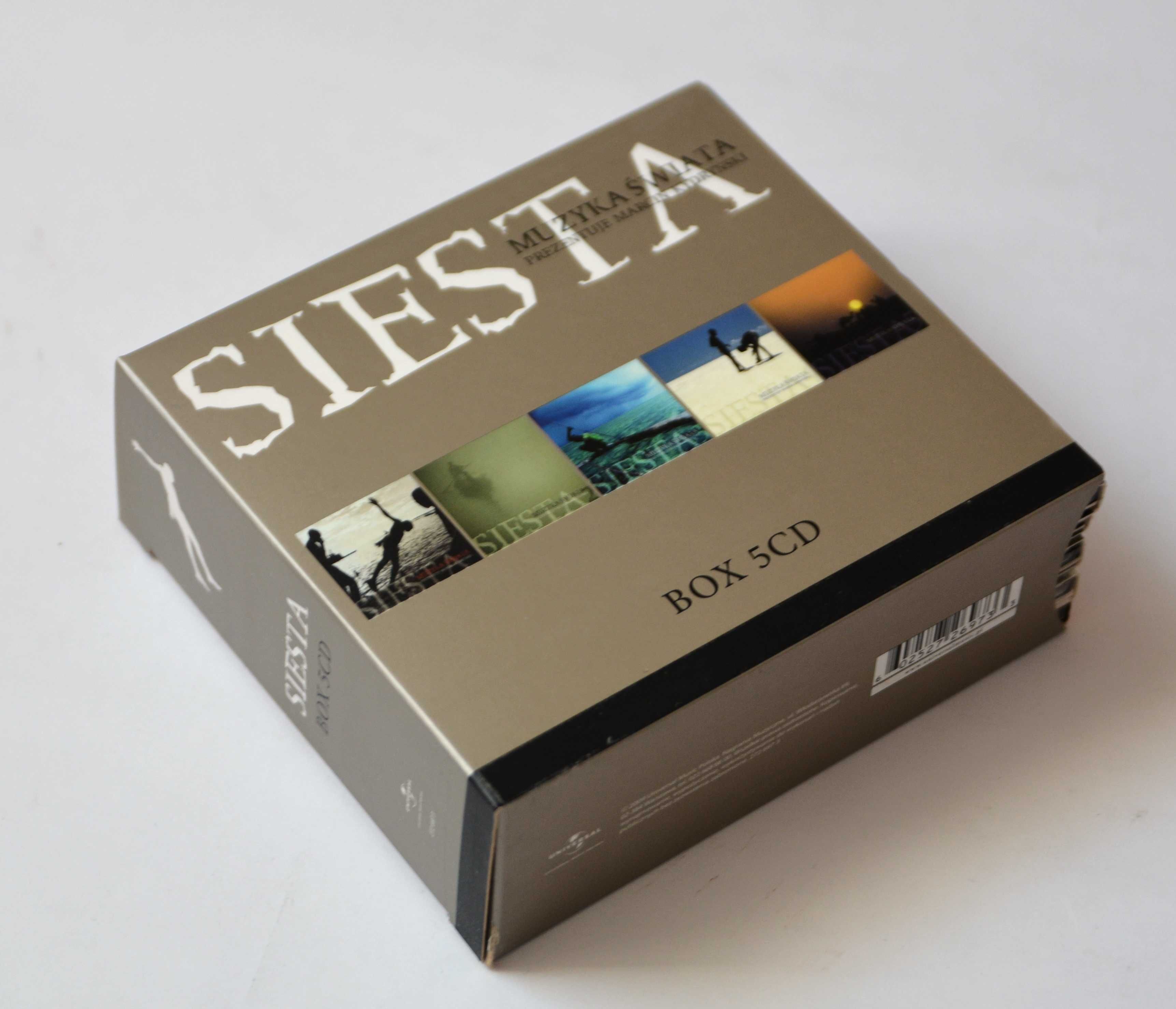 Siesta Muzyka Świata Marcin Kydryński część 1,2,3,4,5 (5x CD, Box)