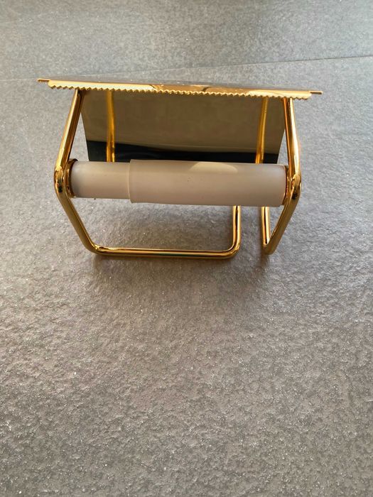 Conjunto acessórios WC Roca Nina dourado