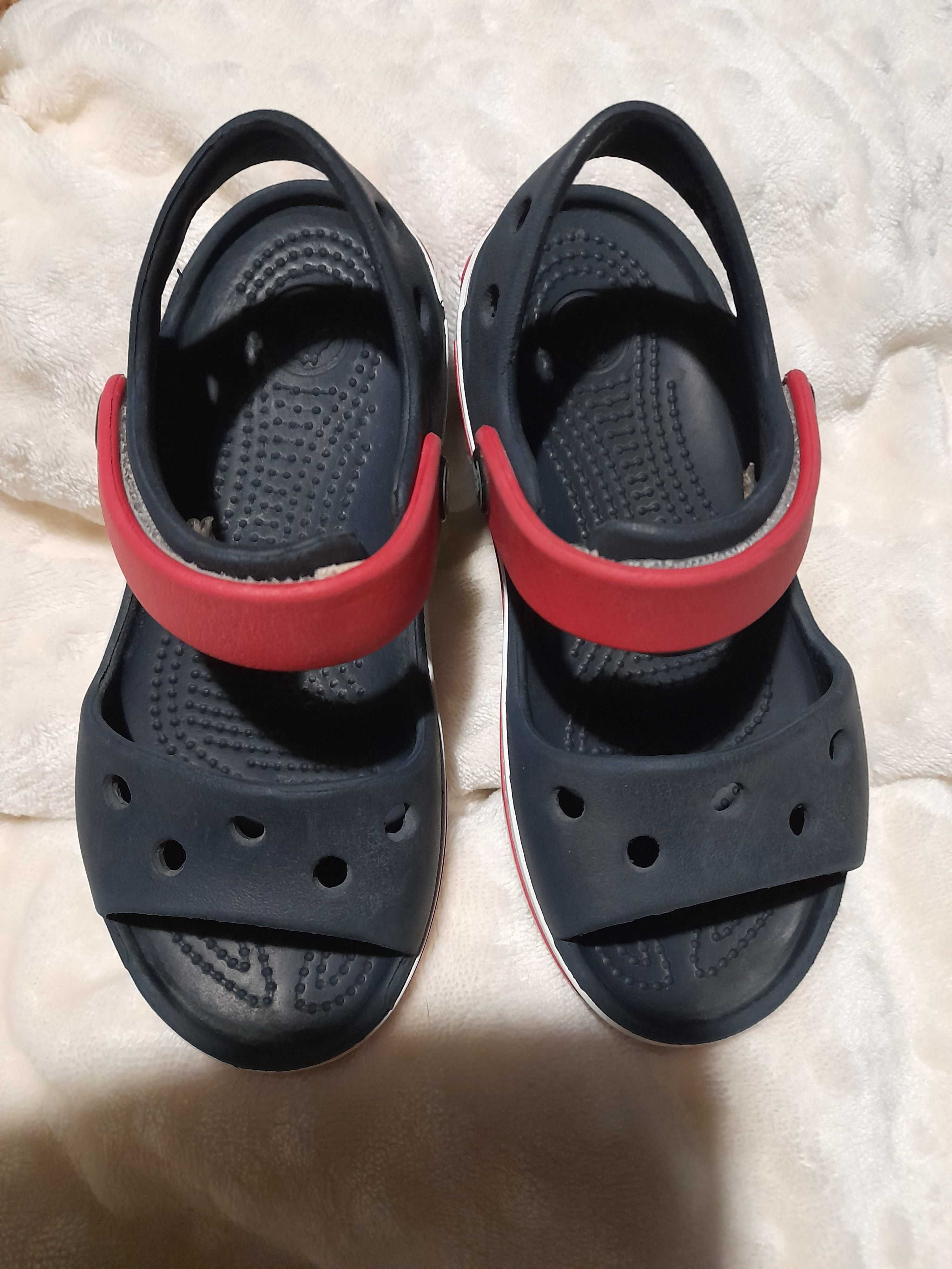 Crocs Crocband sandałki r.  C1027/28 wew. 16 cm granatowe