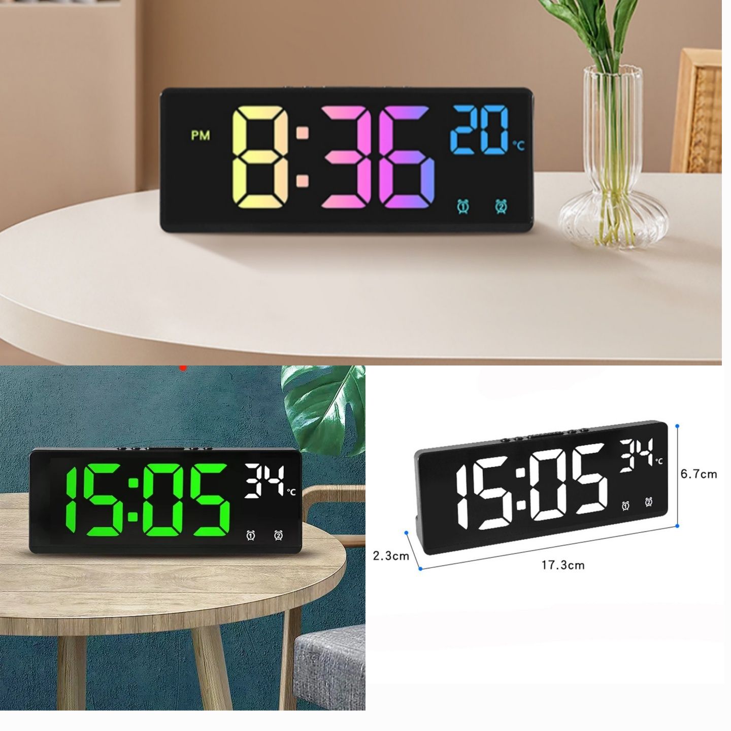 Часы в ассортименте,  цифровые LED