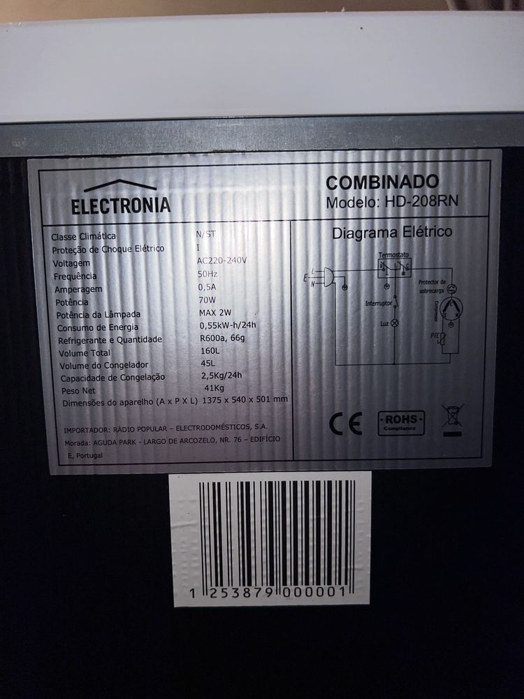 Vendo peças combinado Electronia HD-208RN
