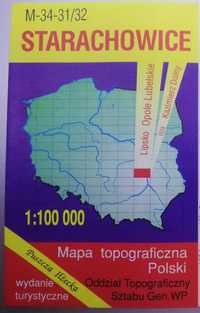 Mapa topograficzna Polski 1:100 000 arkusz Starachowice