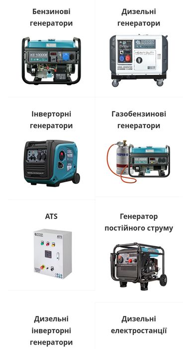 KSB 2800C ,KS 8100 IEG, KS 7000 EKS 10000 EG. Генератори Könner Söhnen