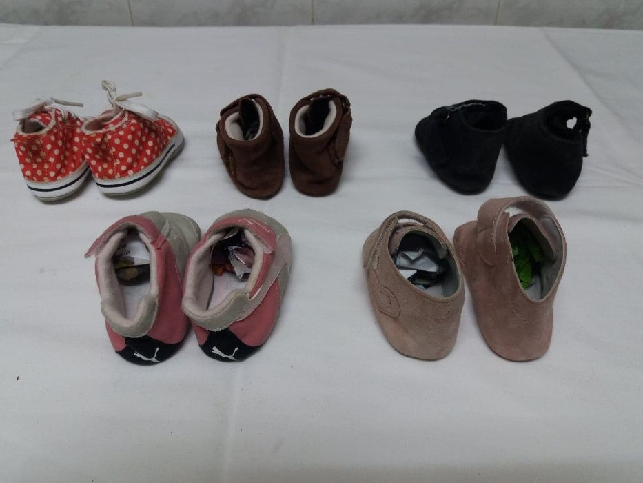 calçados novos de bébé nºs 16 e 17 - vários preços