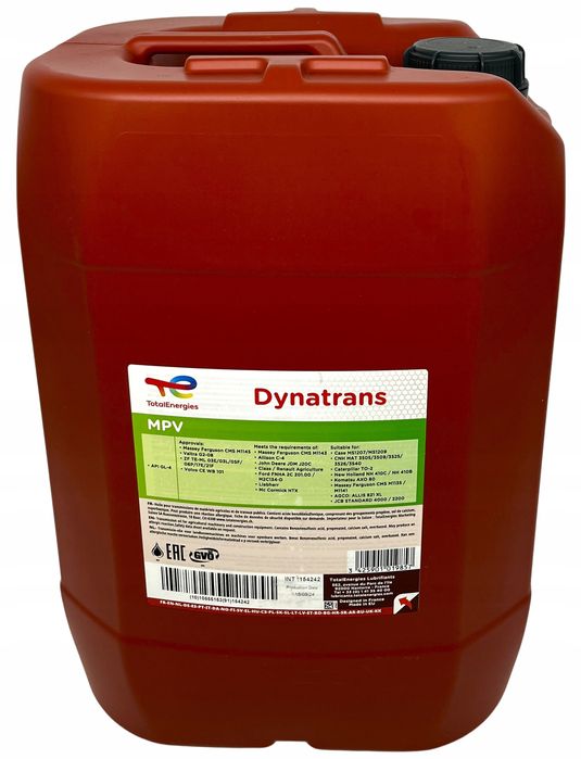 Total Dynatrans Mpv 20L Utto Olej Do Skrzyni Hydr