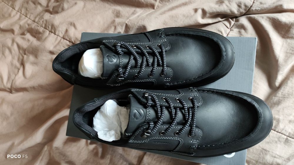 Ecco Rugged Truck czarne skórzane wodoodporne buty rozm 43 jak 43