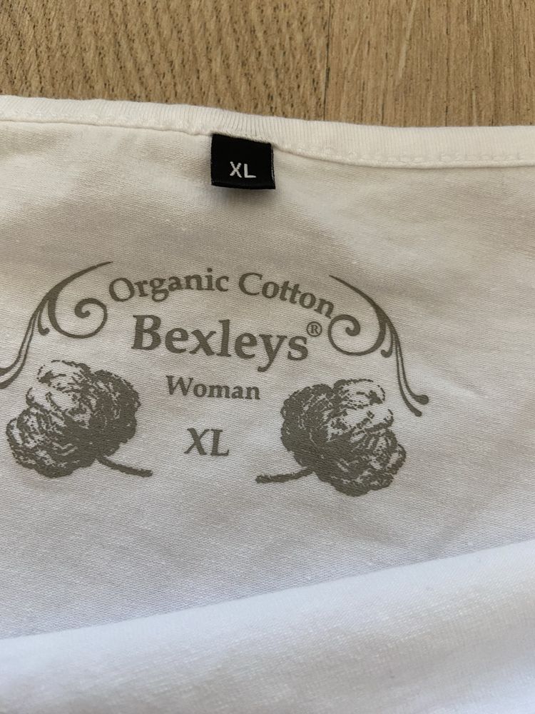 Bexleys XL podkoszulka koszulka biała damska na ramiączkach bawełna