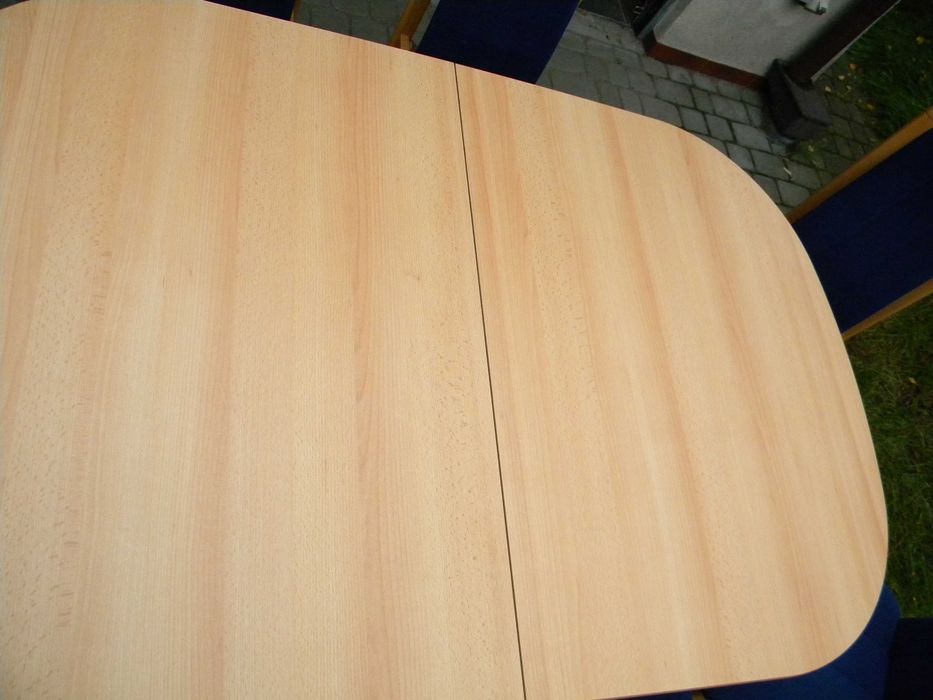 Stół rozkładany 90x140/300 cm,wys.76 cm plus 8 krzeseł-1000zł