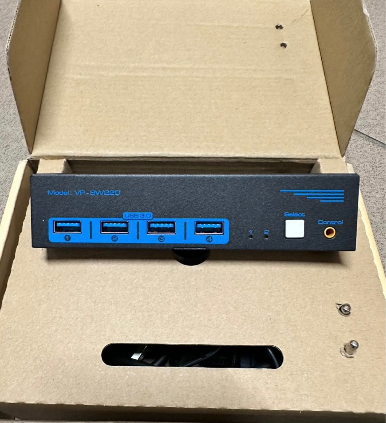 Czarny Przełącznik HDMI KVM VPFET 2 x 2 Z USB 3.0 4K80hz