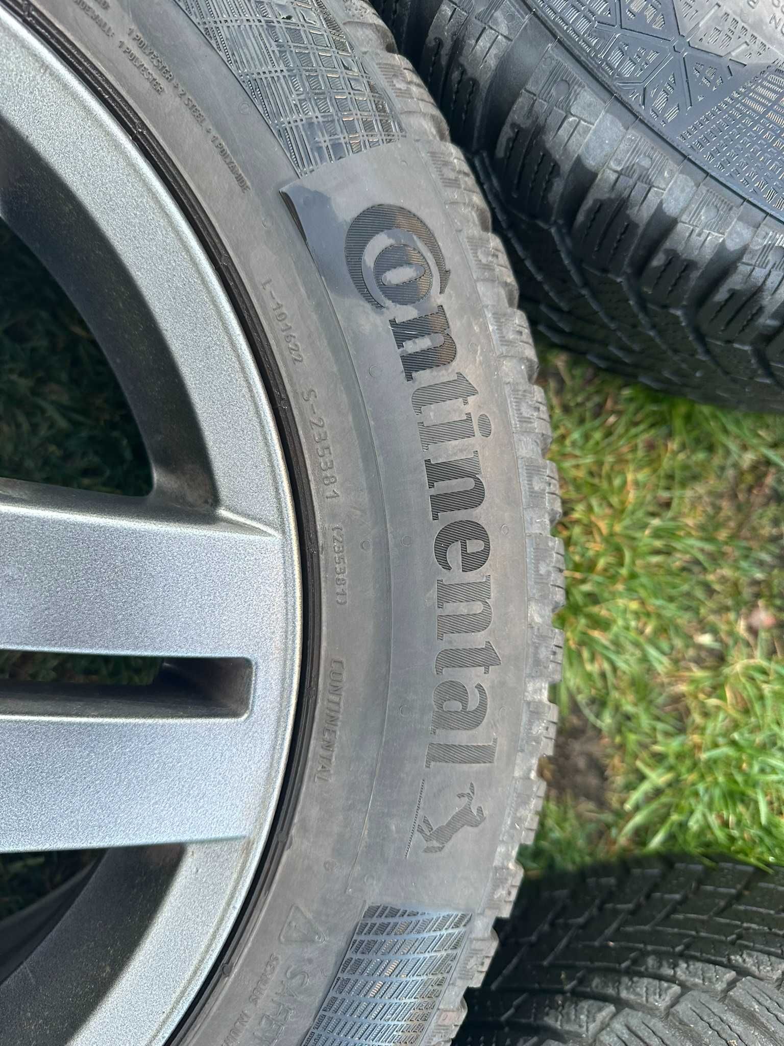 Felgi VW 15" 5x100 stan bdb, Opony zimowe Continental 2016 (3/4)