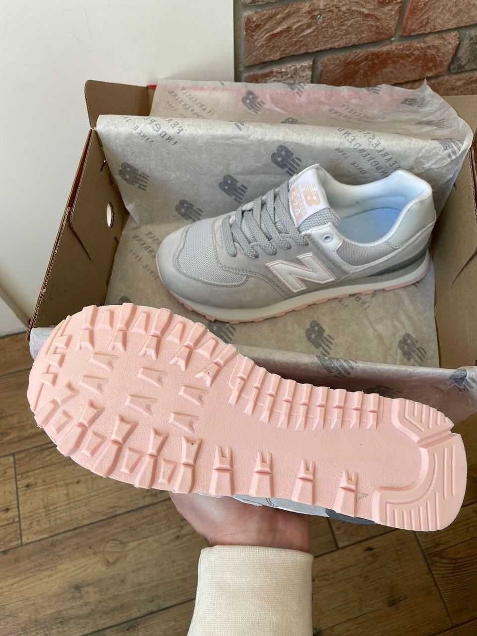 SALE! New Balance 574 Light Grey/Pink 36 37 38 39 40 41 42 43 44 45 46