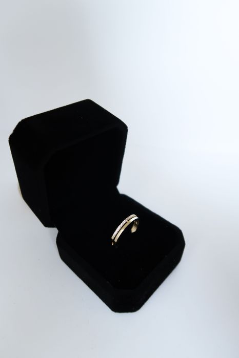 Złoty Pierścionek z Cyrkoniami | 14 | Proba Złota 585