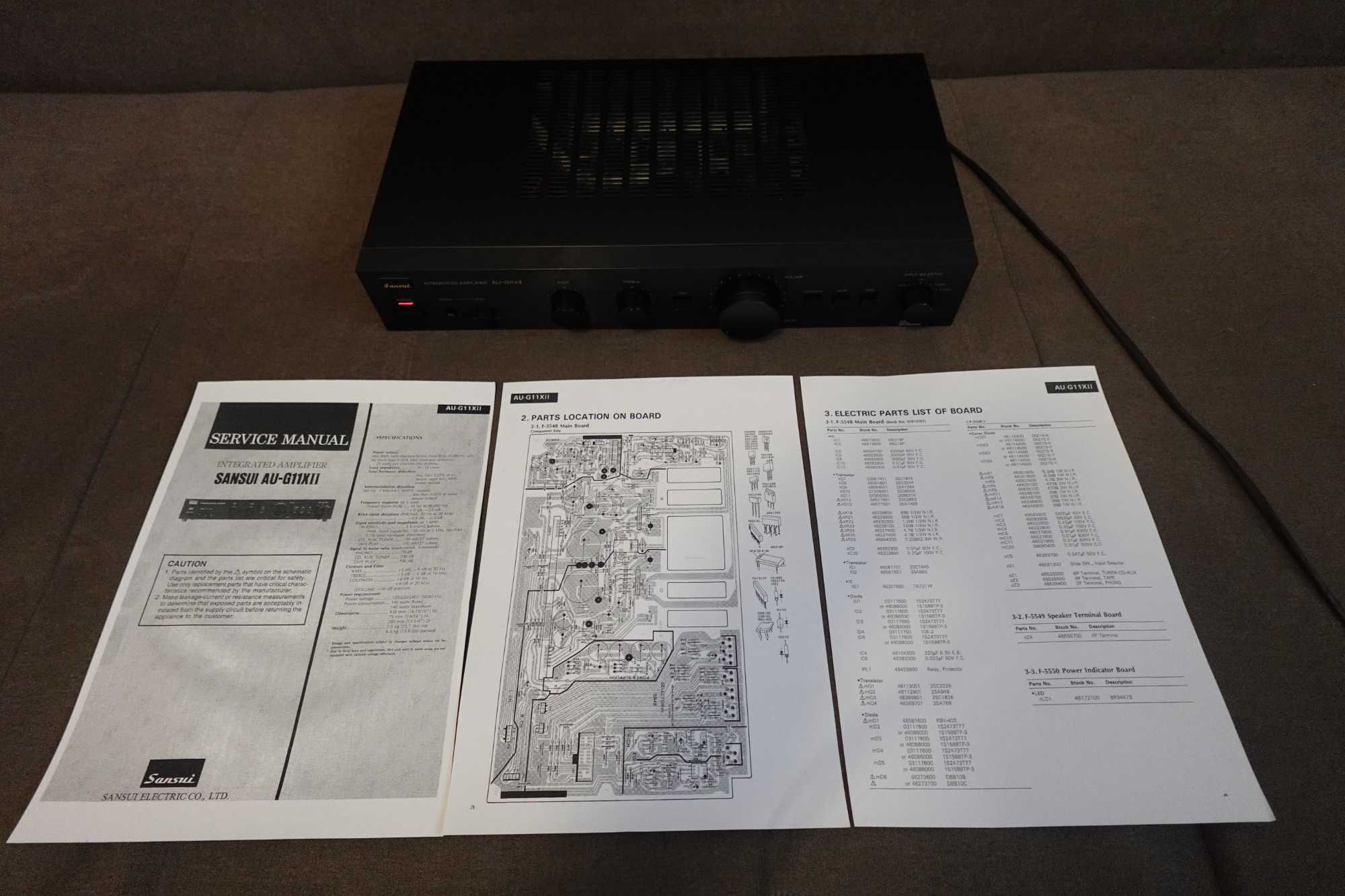 Підсилювач Sansui AU-G11XII 220V 2x25 W Made in Japan in 1985.