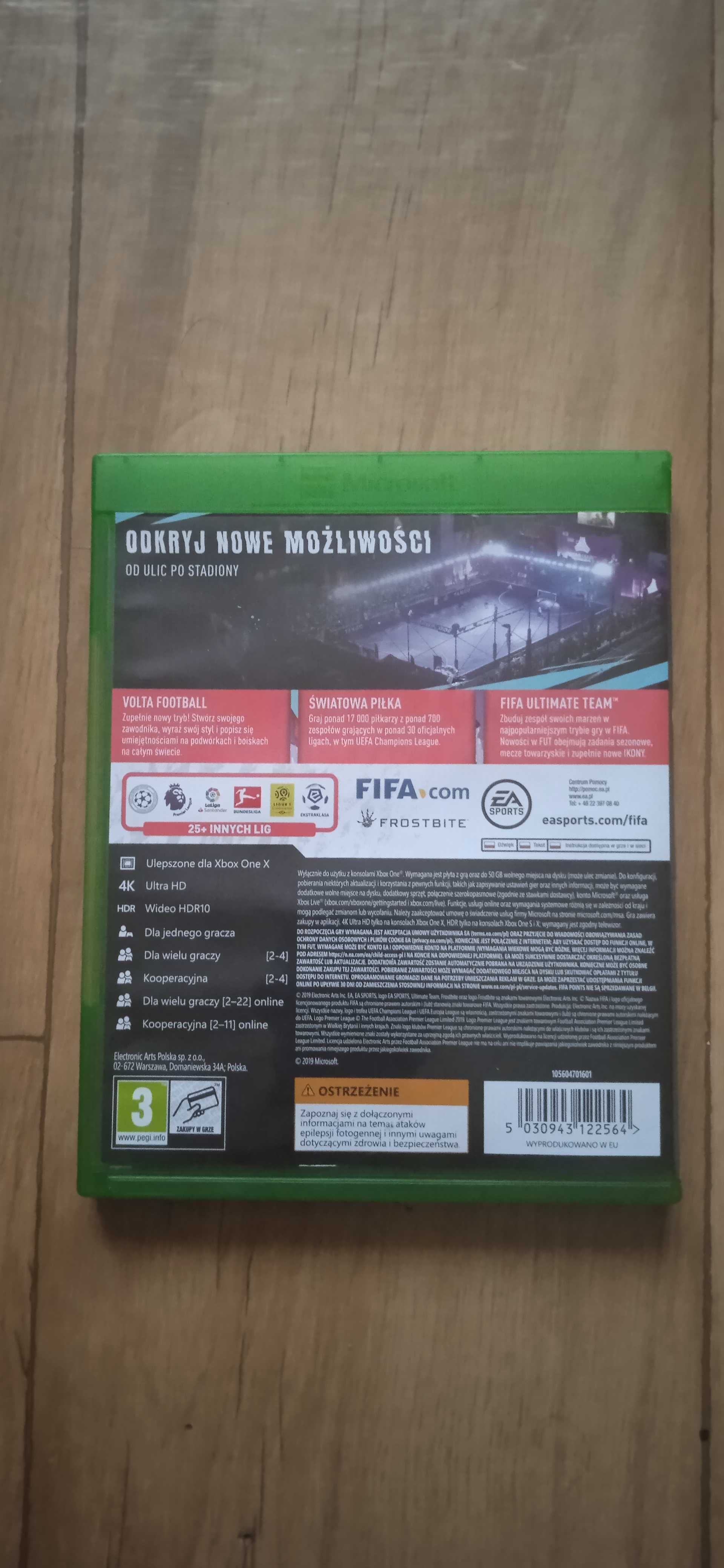 Gra FIFA 20 Xbox One .  20/22 .